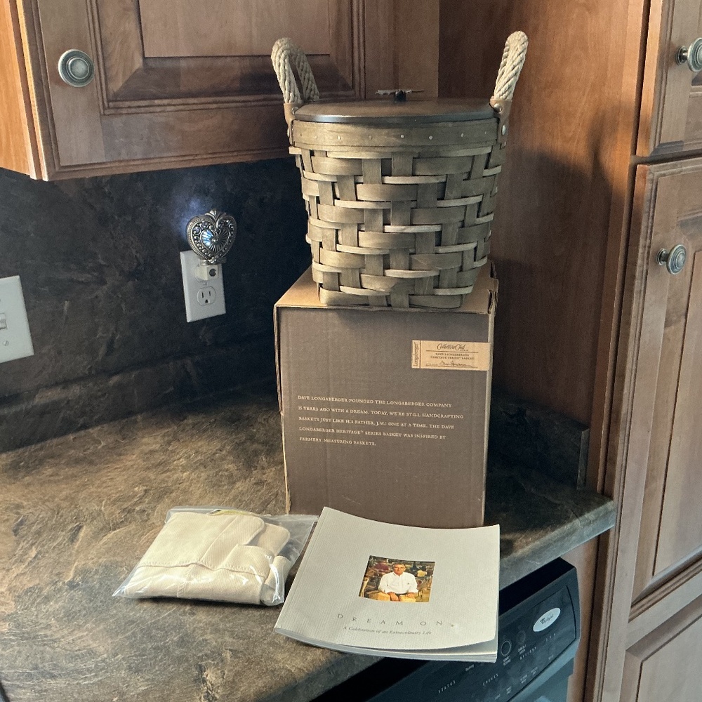 Longaberger Collectors Club Dave Longaberger Heritage Series Basket Combo